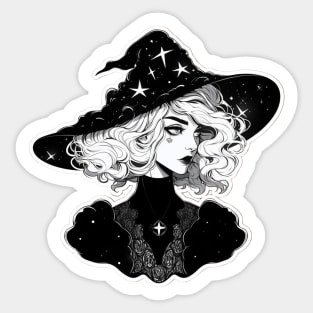 Cute Goth Astrology Witch Sticker